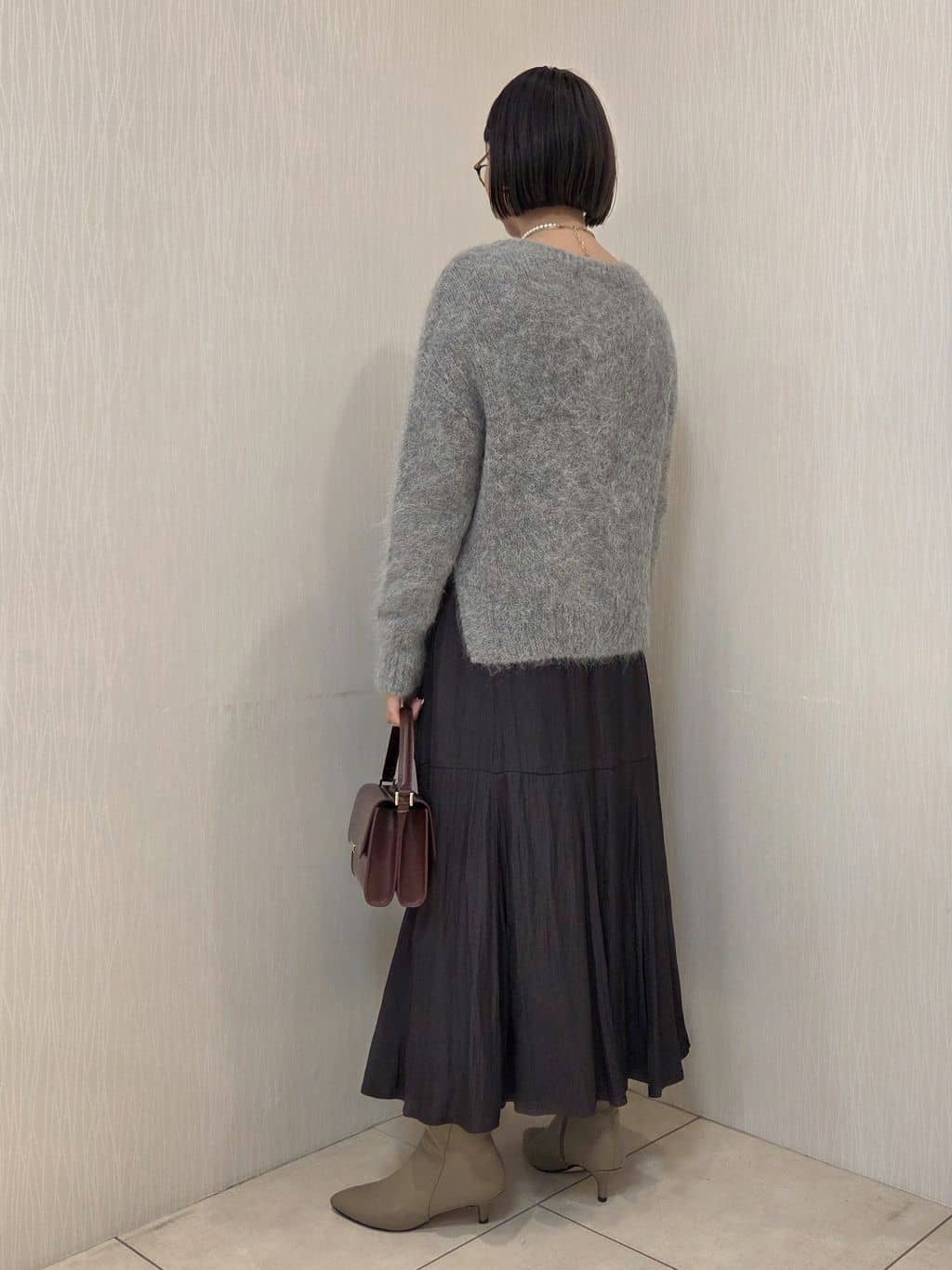 naokoさんの「UNTITLED｜【ゆったり】アルパカ混シャギー カーディガン」を使ったコーディネート