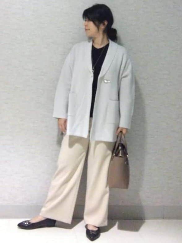 sakoさんの「Reflect｜【パンツ合わせにぴったり◎】ゆったりオフボディニット」を使ったコーディネート