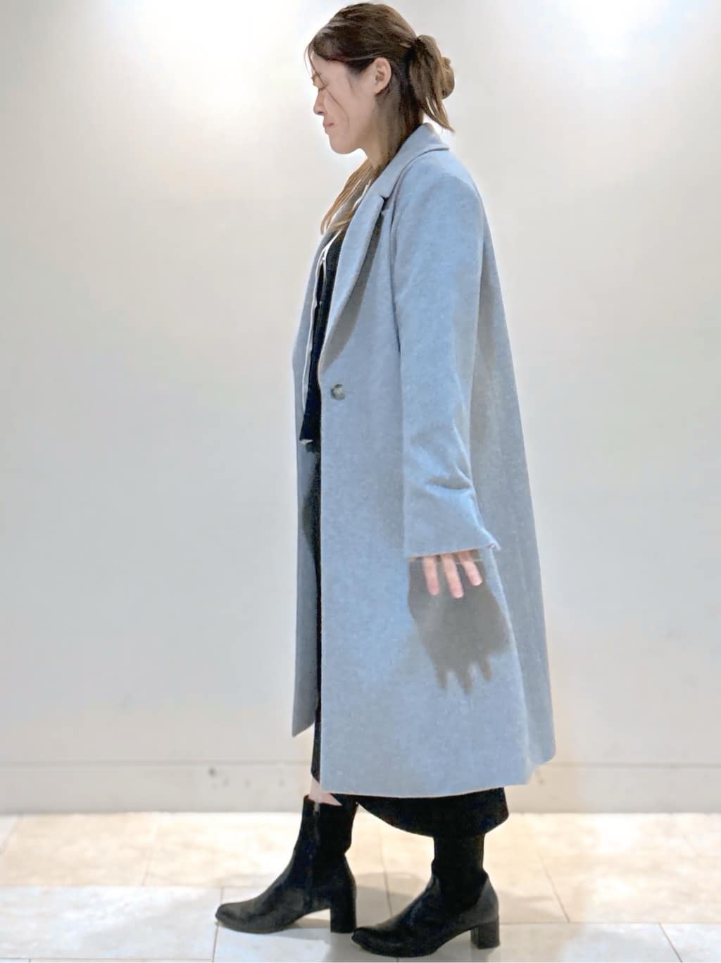 S&auml;K&iuml;さんの「Reflect｜【SS-4Lサイズ／選べる6色】テーラードカラーロングウール混コート」を使ったコーディネート