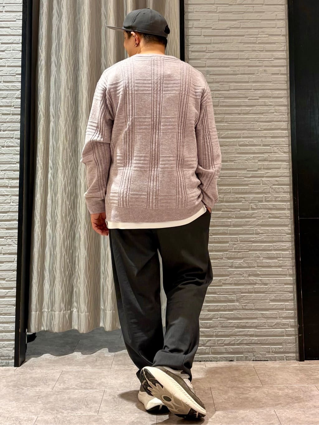 Pーyamaさんの「THE SHOP TK｜【優しい肌触り】カシミヤタッチ チェックニット　洗濯機OK」を使ったコーディネート