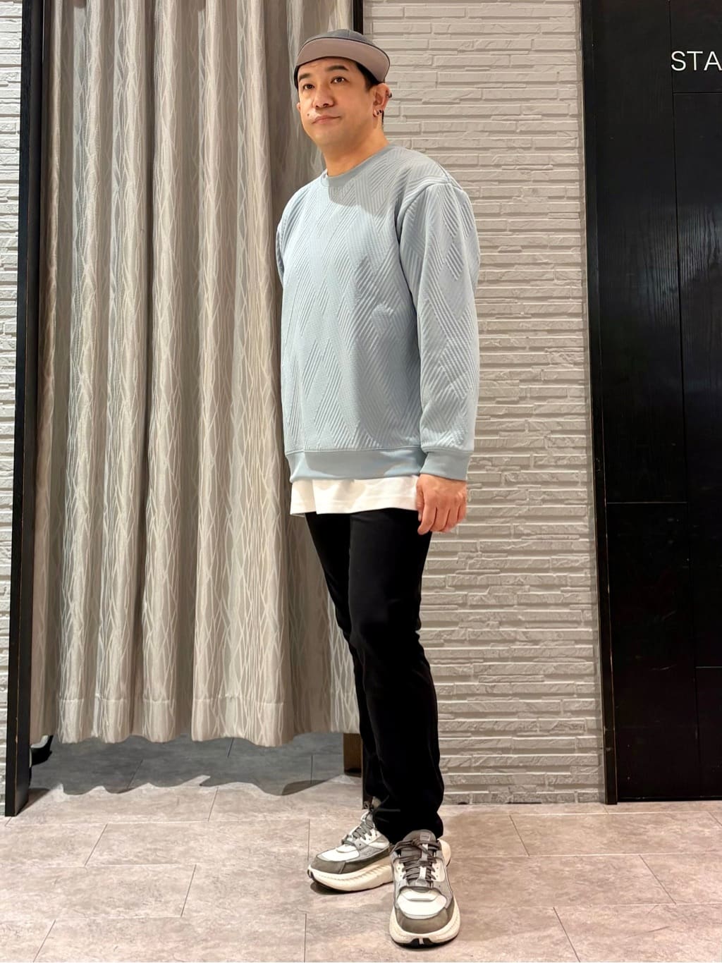 Pーyamaさんの「THE SHOP TK｜【撥水/洗濯機可】寒い季節でも快適 中綿スタンドブルゾン」を使ったコーディネート