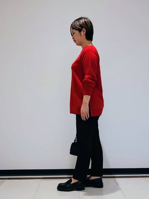 gissyさんの「INDIVI｜【洗える／裏起毛】ストレッチウォームパンツ」を使ったコーディネート