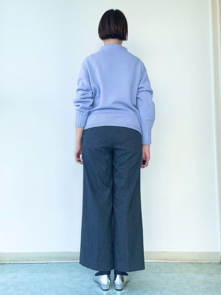 aliceさんの「UNTITLED｜【洗える】スポンディッシュ ボトルネックニット」を使ったコーディネート