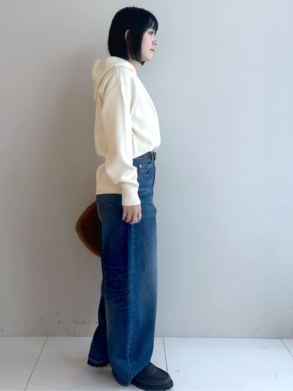 Hirokaさんの「Dessin｜【洗える／体型カバー】ちょうどいいニットパーカ」を使ったコーディネート