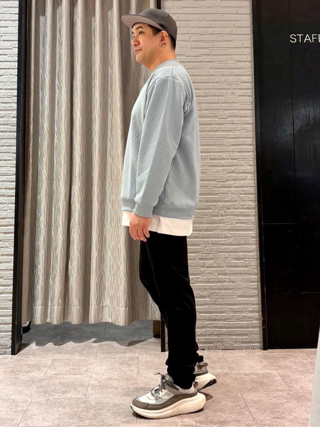 Pーyamaさんの「THE SHOP TK｜【撥水/洗濯機可】寒い季節でも快適 中綿スタンドブルゾン」を使ったコーディネート