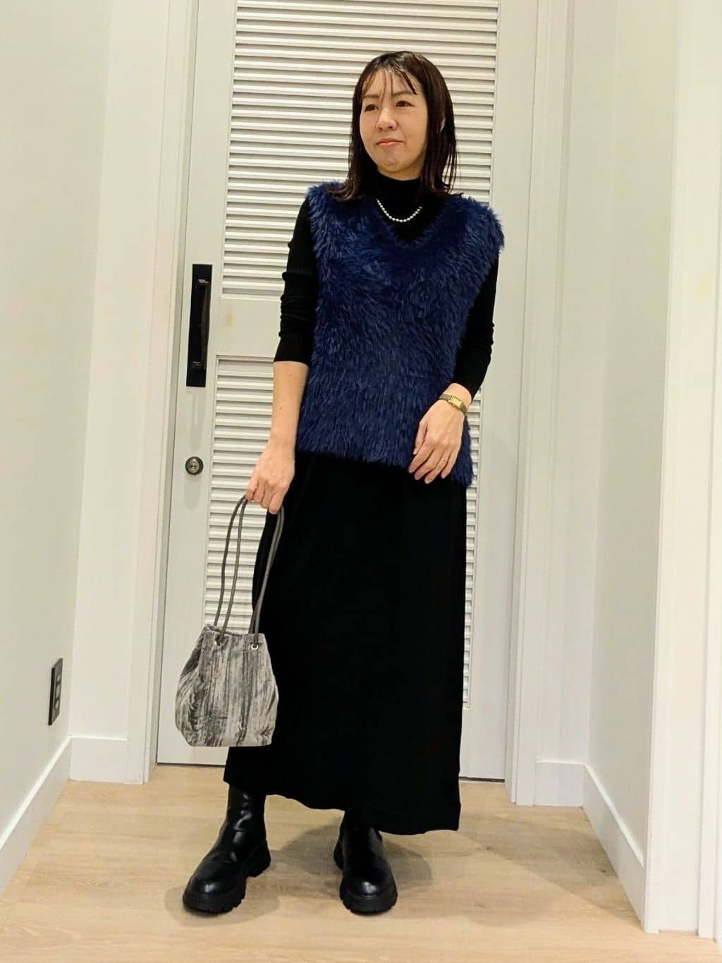 enさんの「Dessin｜【撥水・2WAY】ミュラーダウンコートロング丈」を使ったコーディネート