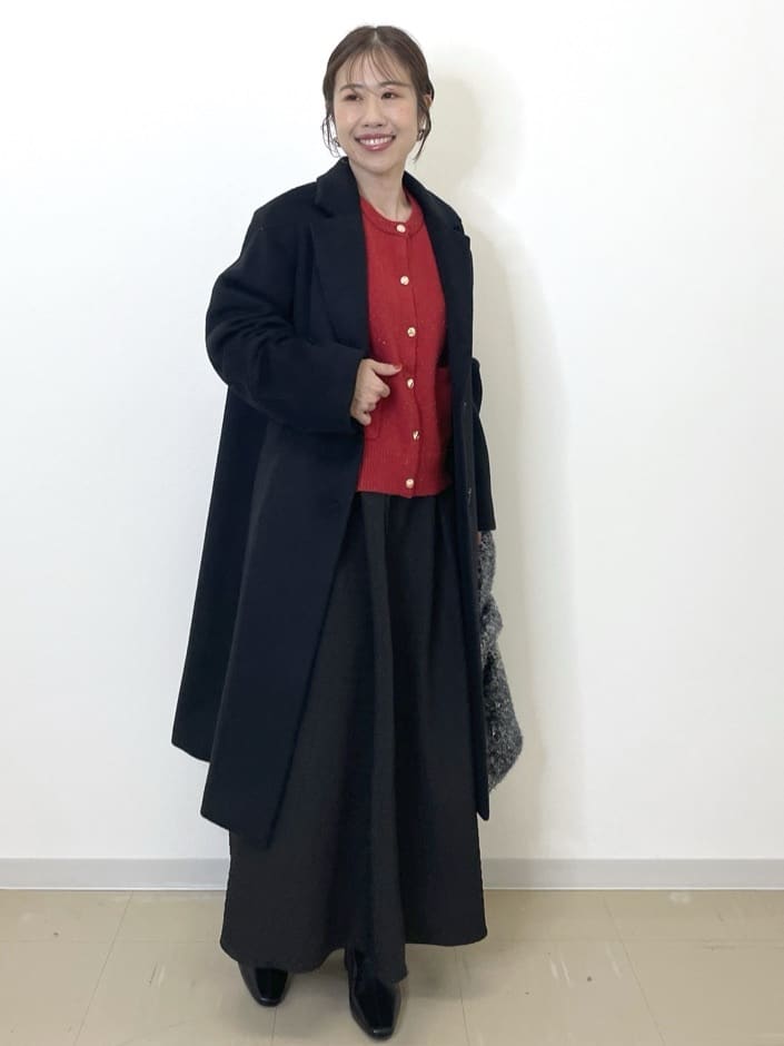 Akiさんの「OPAQUE.CLIP｜カシミヤブレンドウールチェスターコート」を使ったコーディネート
