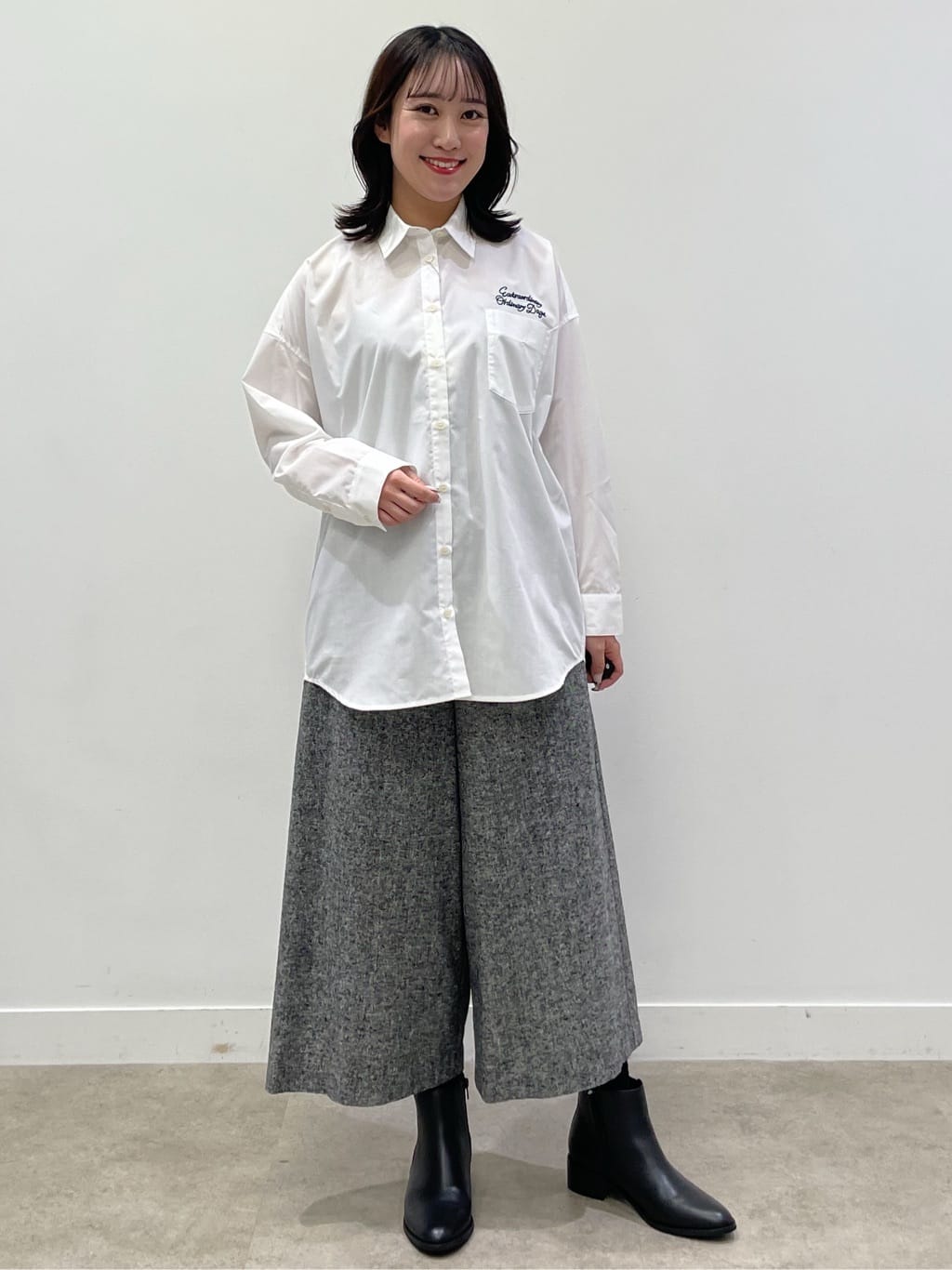 yukariさんの「Dessin｜【洗える】ウール混リバーメルトンコート」を使ったコーディネート