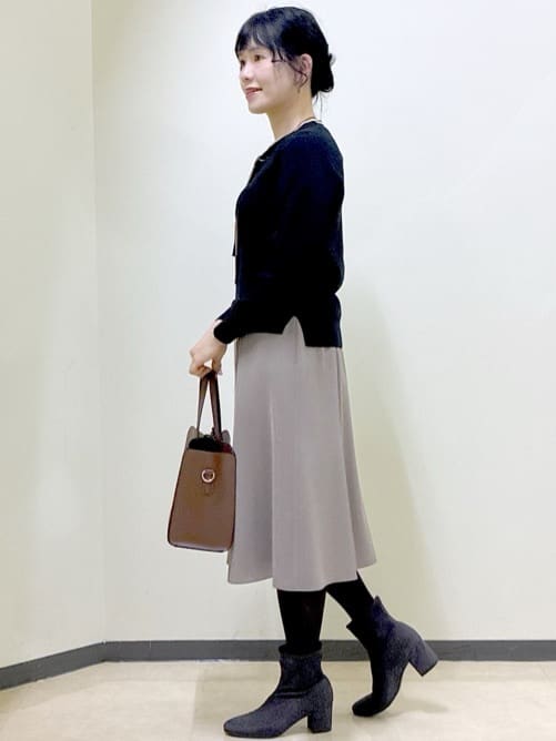  beni_gingerさんの「Reflect｜【SS-4Lサイズ／衿が顔に当たらない◎】スタンドネックミドルコート」を使ったコーディネート