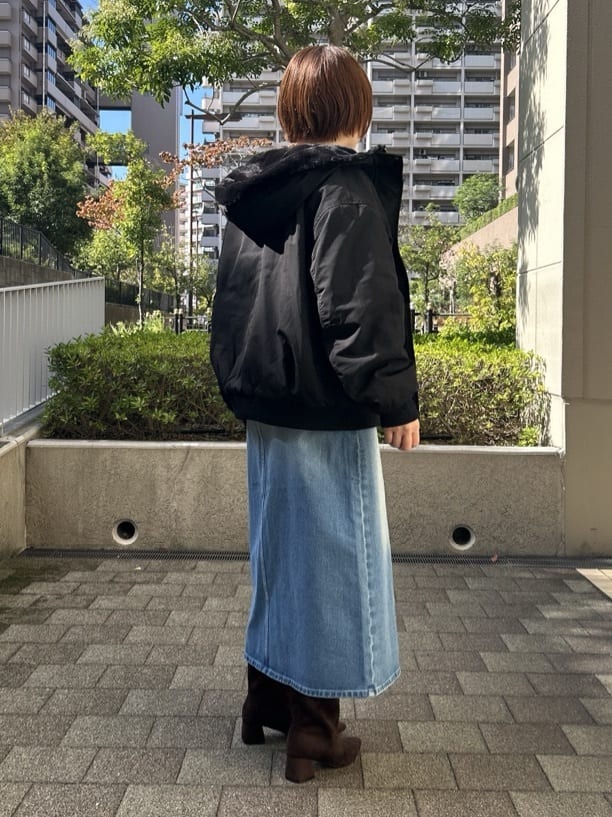 ga_riさんの「THE SHOP TK｜【2WAY/洗える】リバーシブル フェイクファーブルゾン」を使ったコーディネート