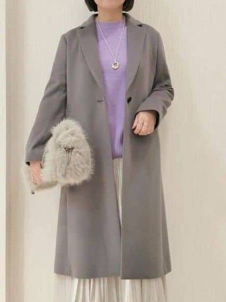 naokoさんの「UNTITLED｜【重ね着もおすすめ/洗える】ウールカシミヤ クルーネックニット」を使ったコーディネート