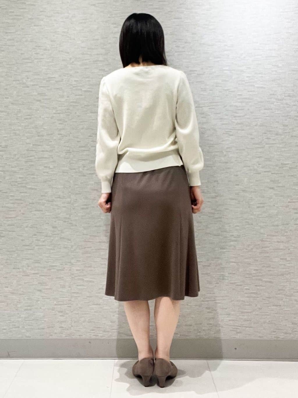 marikoさんの「Reflect｜【選べる8色／スカートにもパンツにも◎】ウール混ボートネックニット」を使ったコーディネート
