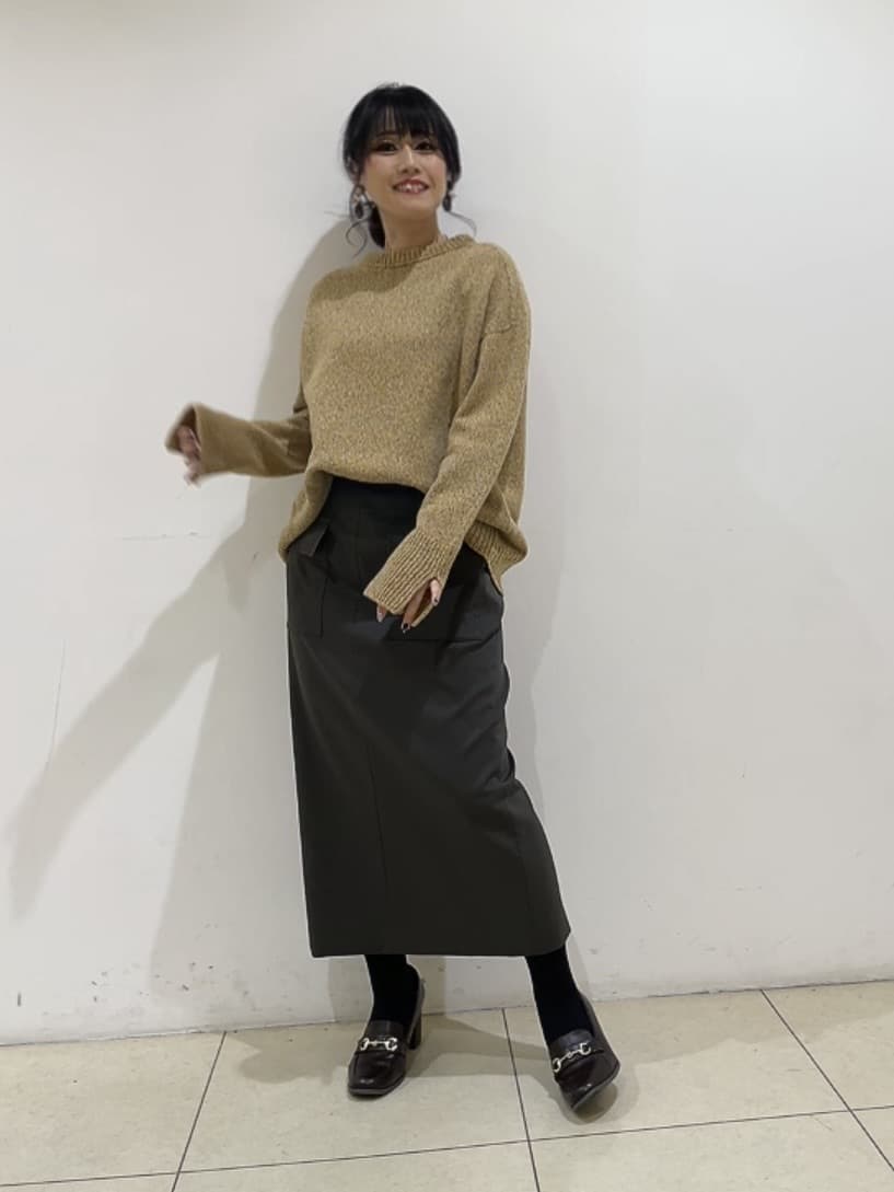 watanabeさんの「UNTITLED｜【ゆったり】三つ杢カラーニット」を使ったコーディネート