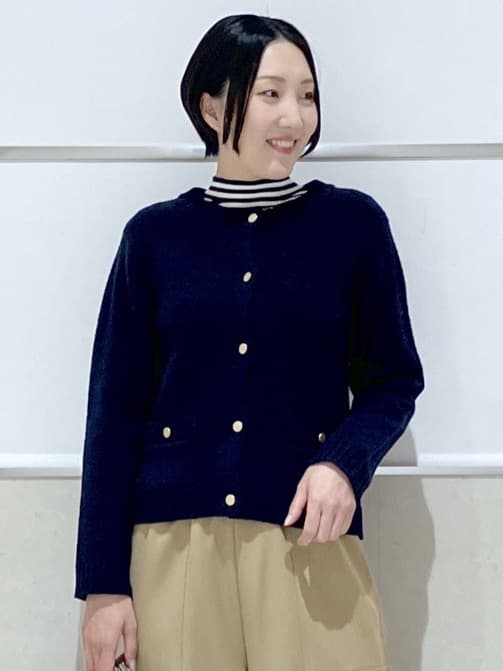 eriko さんの「Dessin｜ウールカシミヤカーディガン」を使ったコーディネート