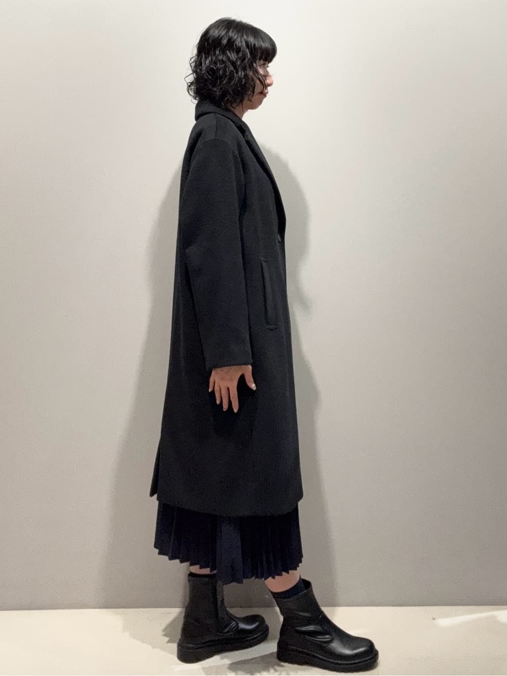 naoさんの「OPAQUE.CLIP｜カシミヤブレンドウールチェスターコート」を使ったコーディネート
