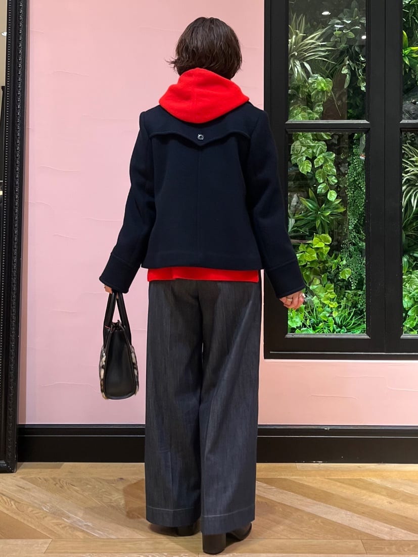 ogataさんの「DRESSTERIOR｜フェイクファーコンビリサイクルレザートートバッグ」を使ったコーディネート