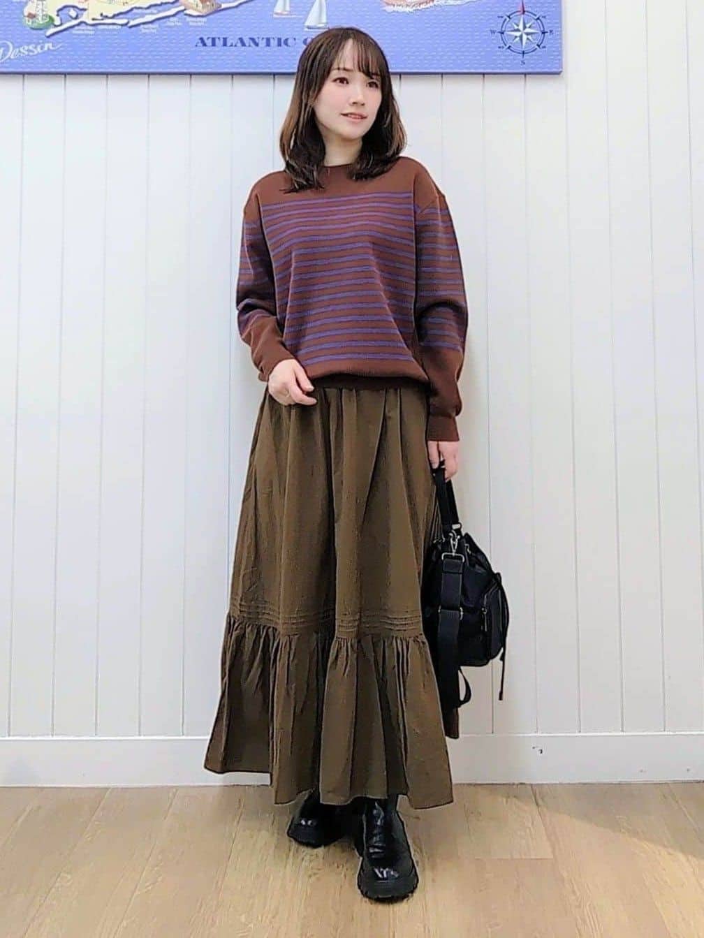itoさんの「Dessin｜【2WAY】フェイクムートンコート」を使ったコーディネート