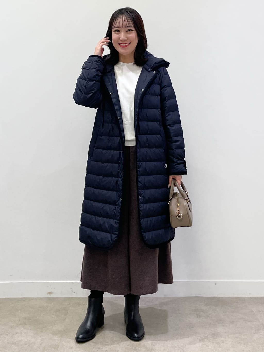 yukariさんの「Dessin｜【撥水・2WAY】ミュラーダウンコートロング丈」を使ったコーディネート