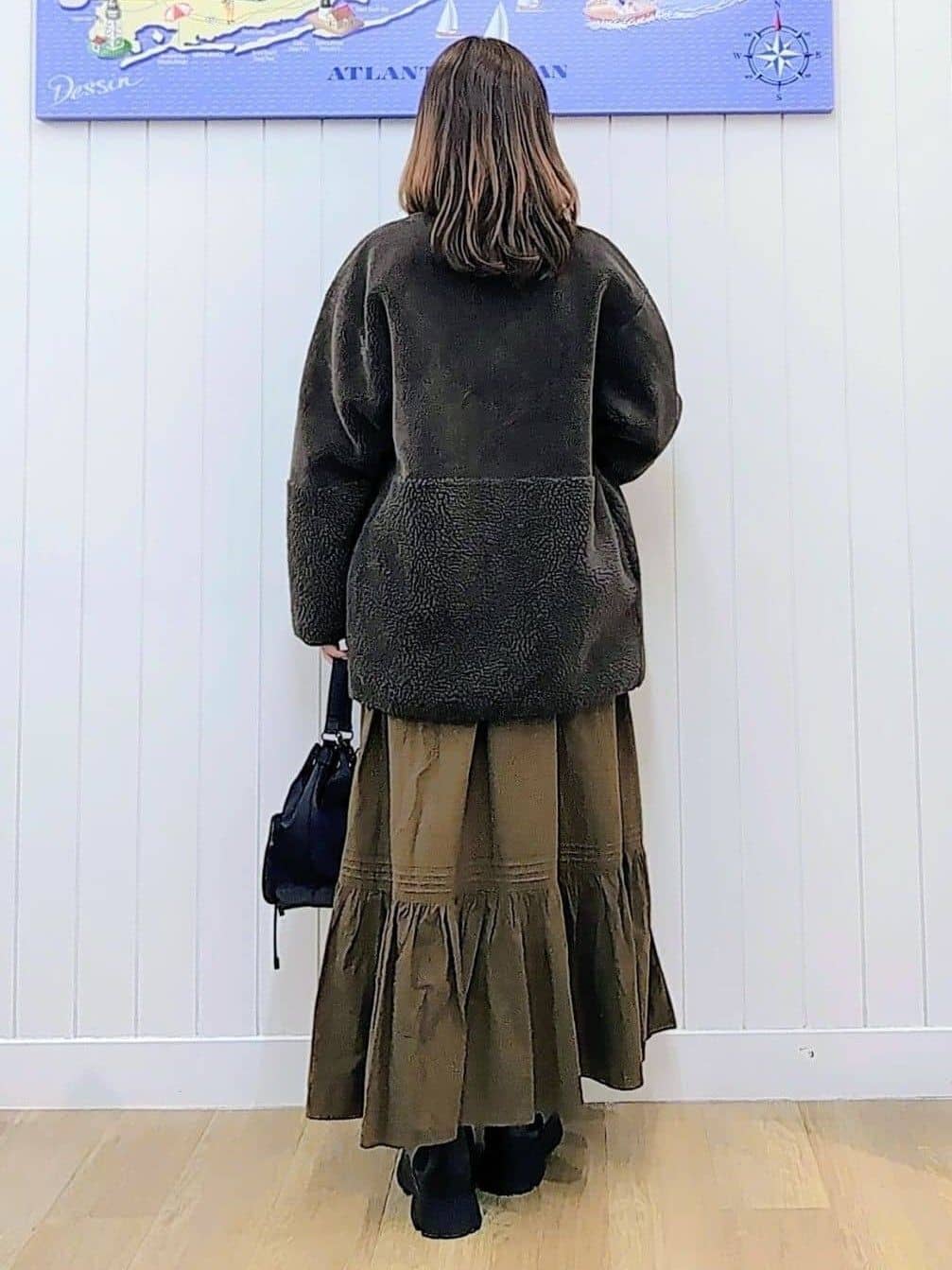 itoさんの「Dessin｜【2WAY】フェイクムートンコート」を使ったコーディネート
