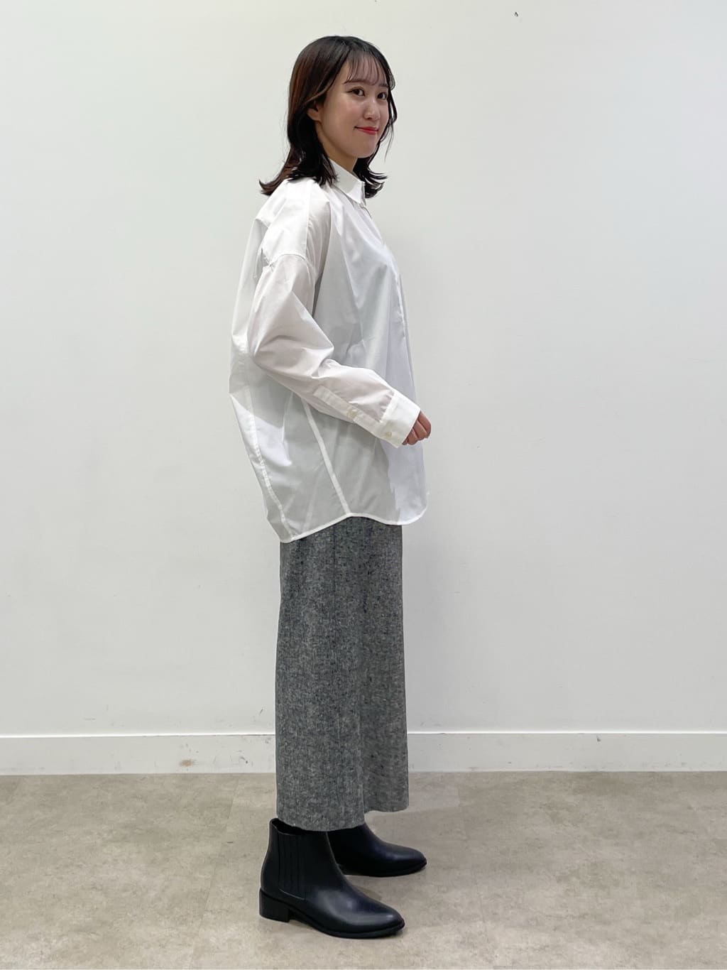 yukariさんの「Dessin｜【洗える】ウール混リバーメルトンコート」を使ったコーディネート