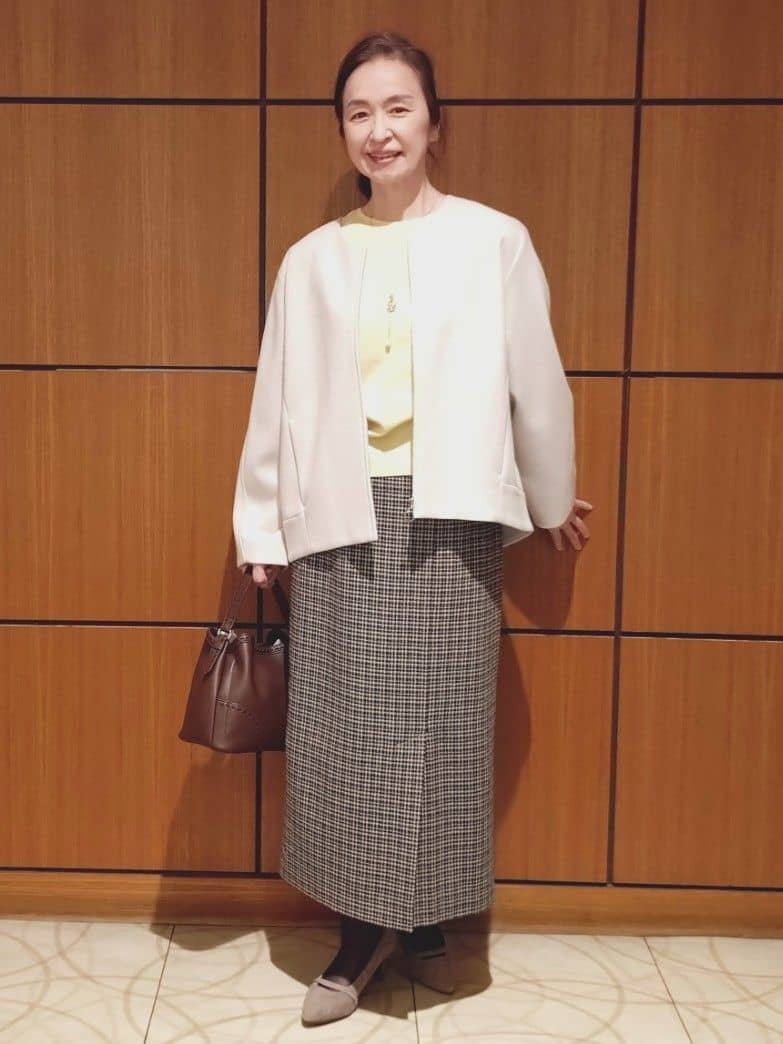 Kさんの「Reflect｜【ゆったりシルエット】ジャージメルトンコクーンジャケット」を使ったコーディネート