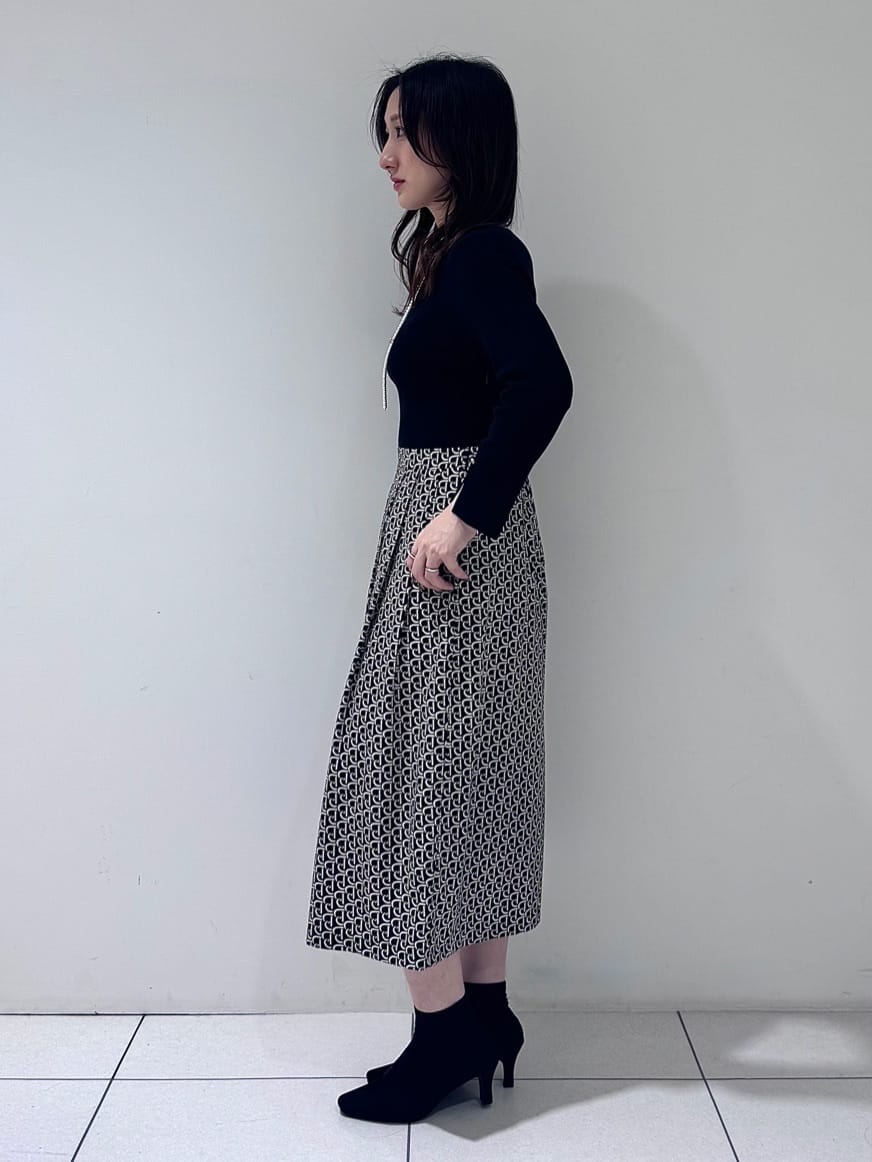 そんさんの「INDIVI｜パール調ボウタイネックレス」を使ったコーディネート