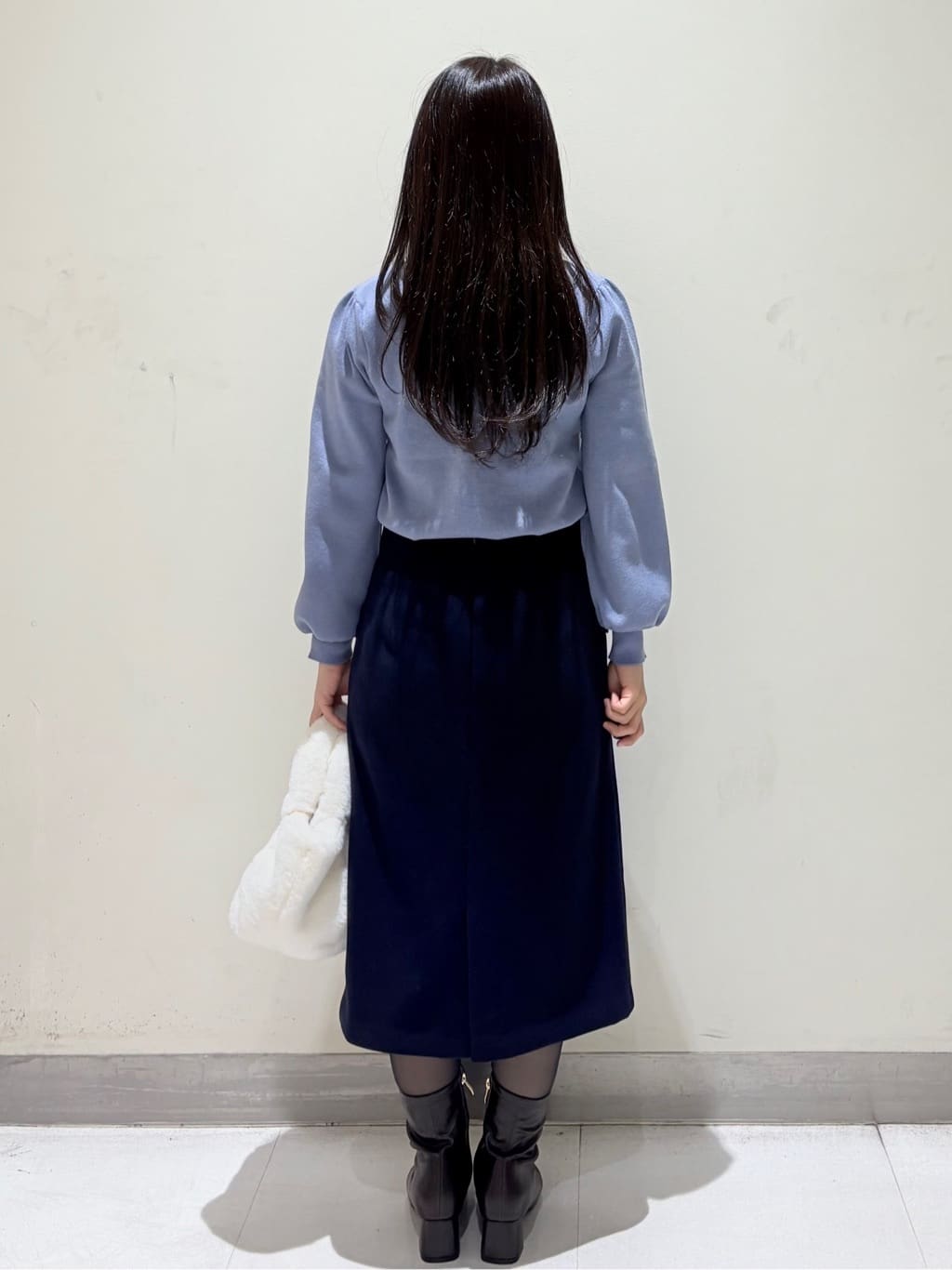 きみさんの「OPAQUE.CLIP｜フラワーモチーフハイネックニット【洗える】」を使ったコーディネート