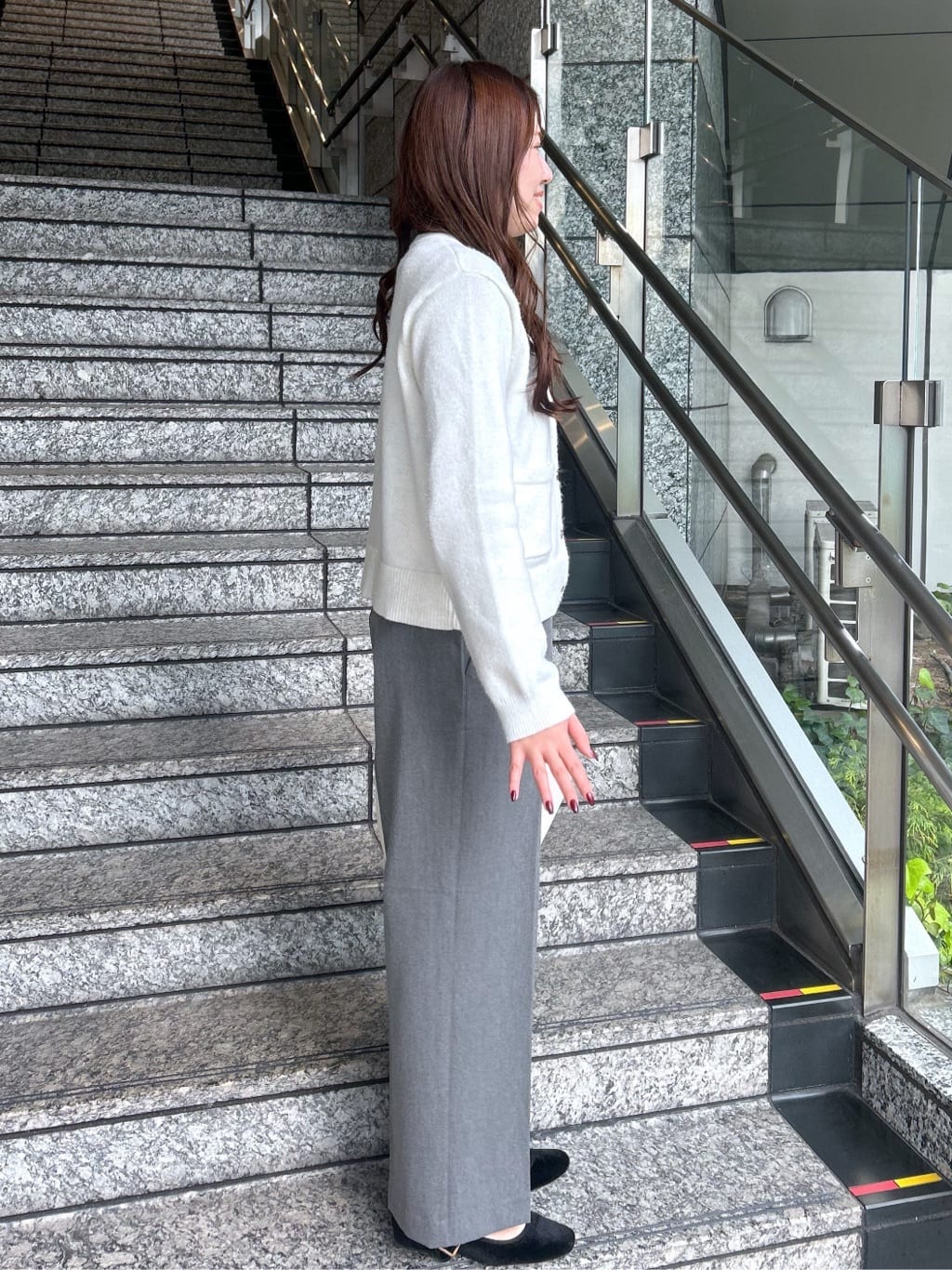 Risaさんの「OPAQUE.CLIP｜ハイネックリブニット【洗濯機OK】」を使ったコーディネート