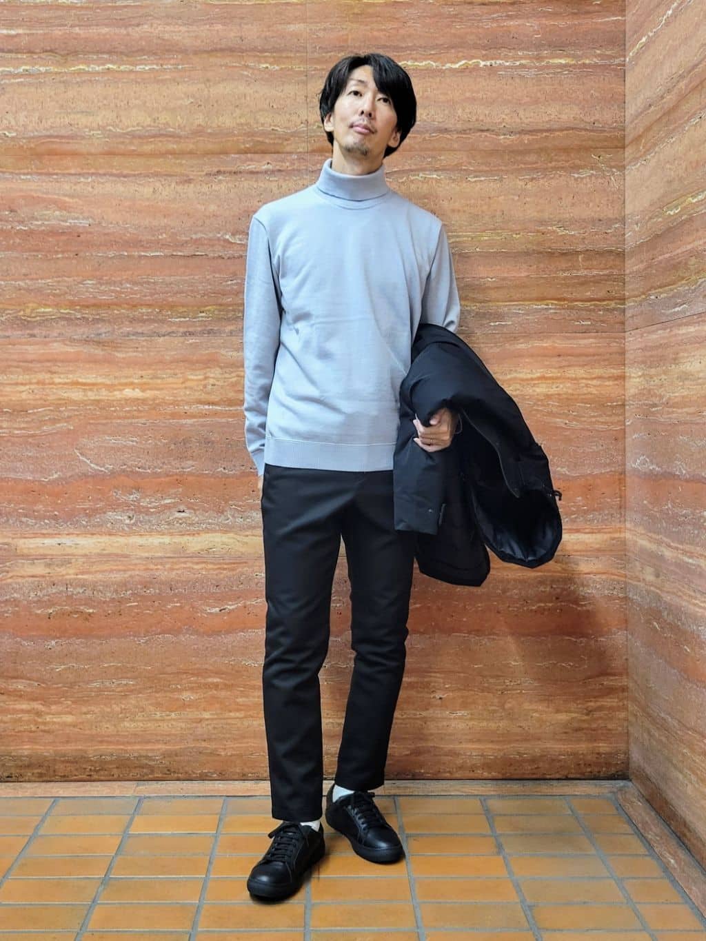 piroyaさんの「TAKEO KIKUCHI｜【None Of Stress】ストレッチ ダウンブルゾン」を使ったコーディネート