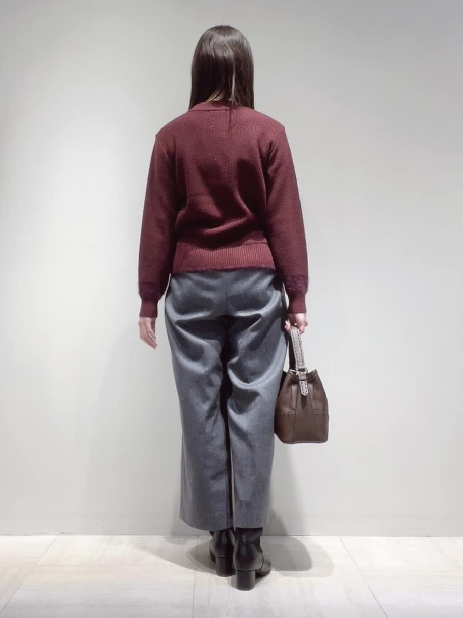 yukaさんの「Reflect｜【ほんのりラメ感◎】ケーブル柄ニット」を使ったコーディネート