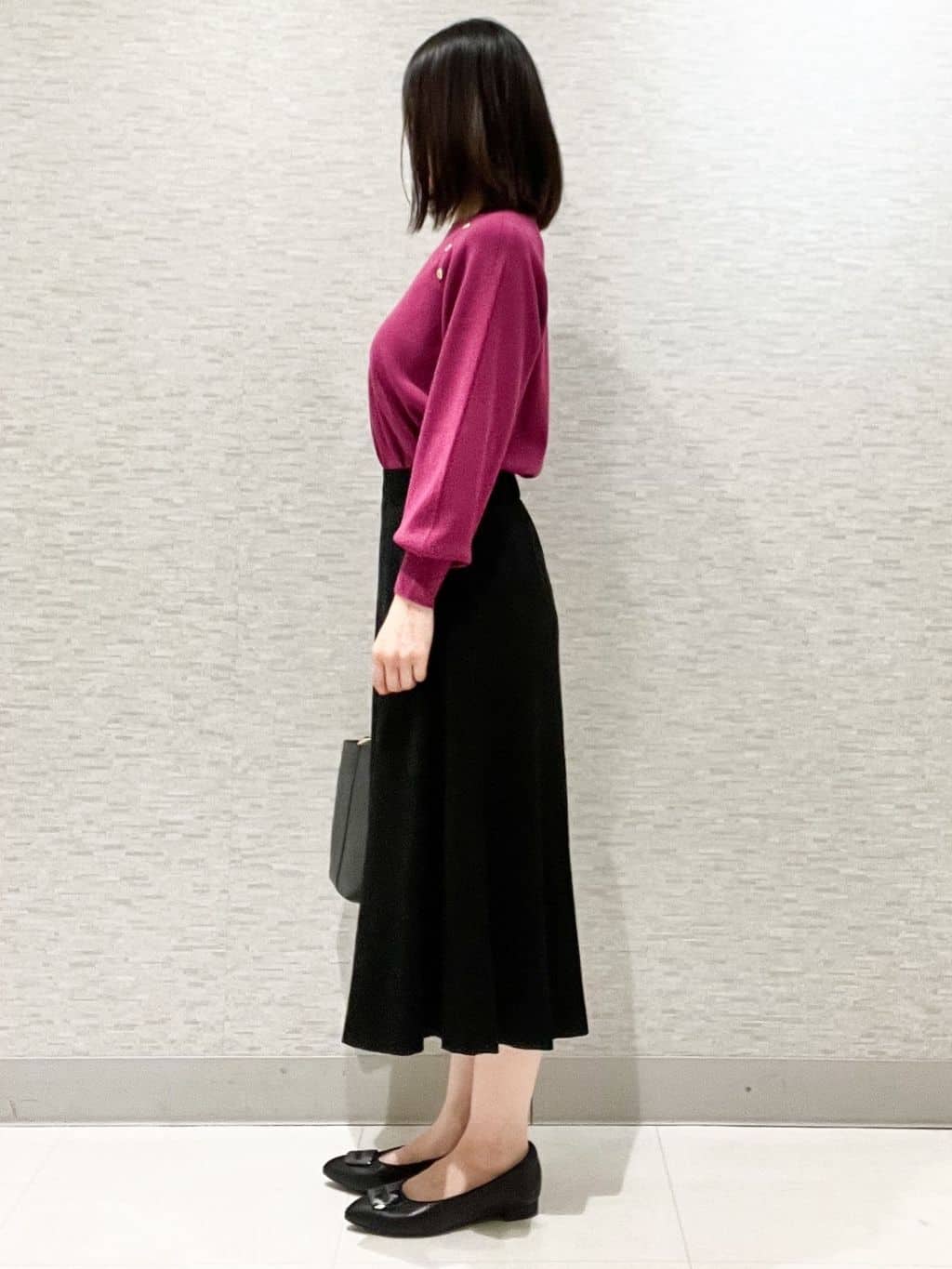 marikoさんの「Reflect｜【通勤】スエードライクフレアスカート」を使ったコーディネート