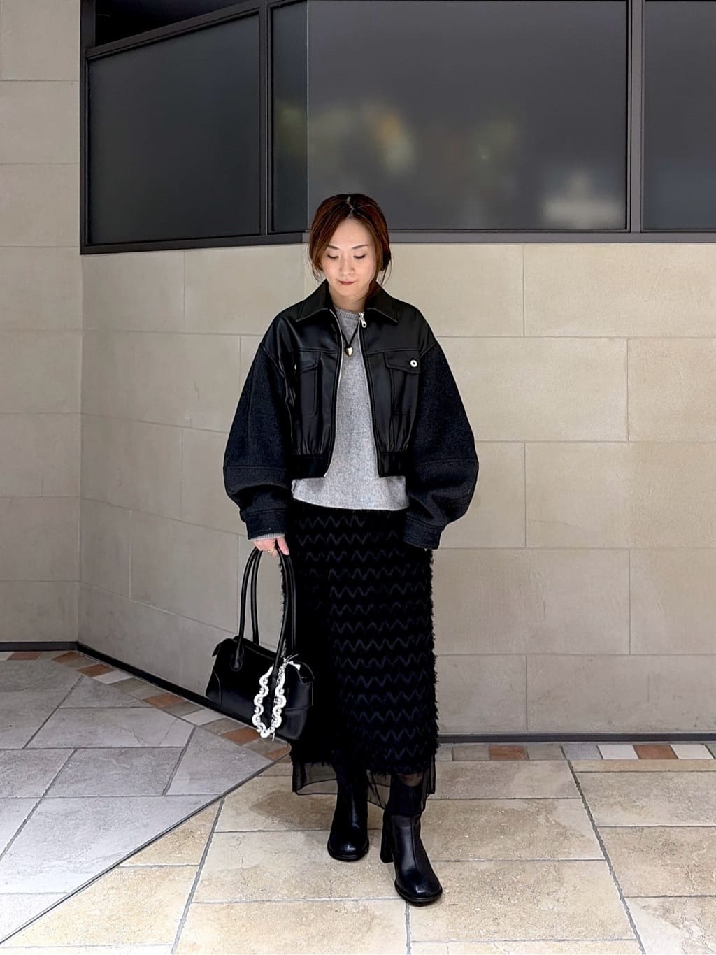 よねさんの「INDIVI｜【洗える】ヘアリーフォルムニット」を使ったコーディネート