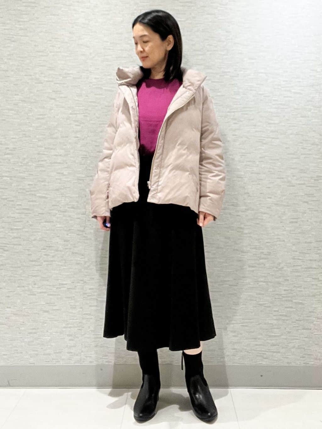 marikoさんの「Reflect｜【ゆったり着られる◎】ラグランスリーブニット」を使ったコーディネート