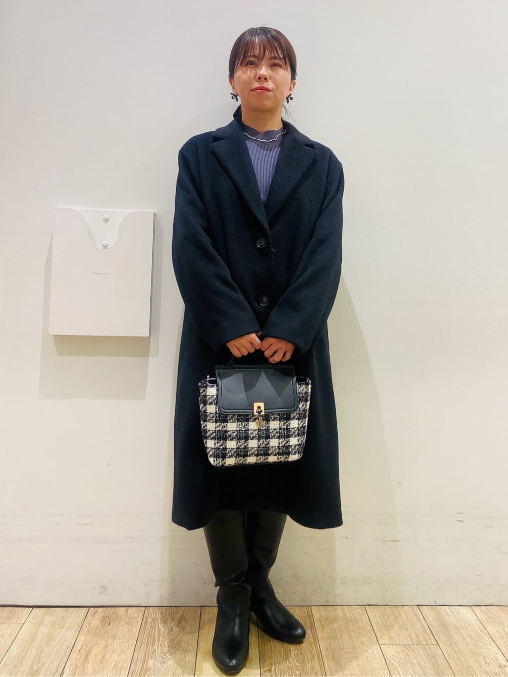 YUKOさんの「index｜カシミヤブレンドウールチェスターコート」を使ったコーディネート