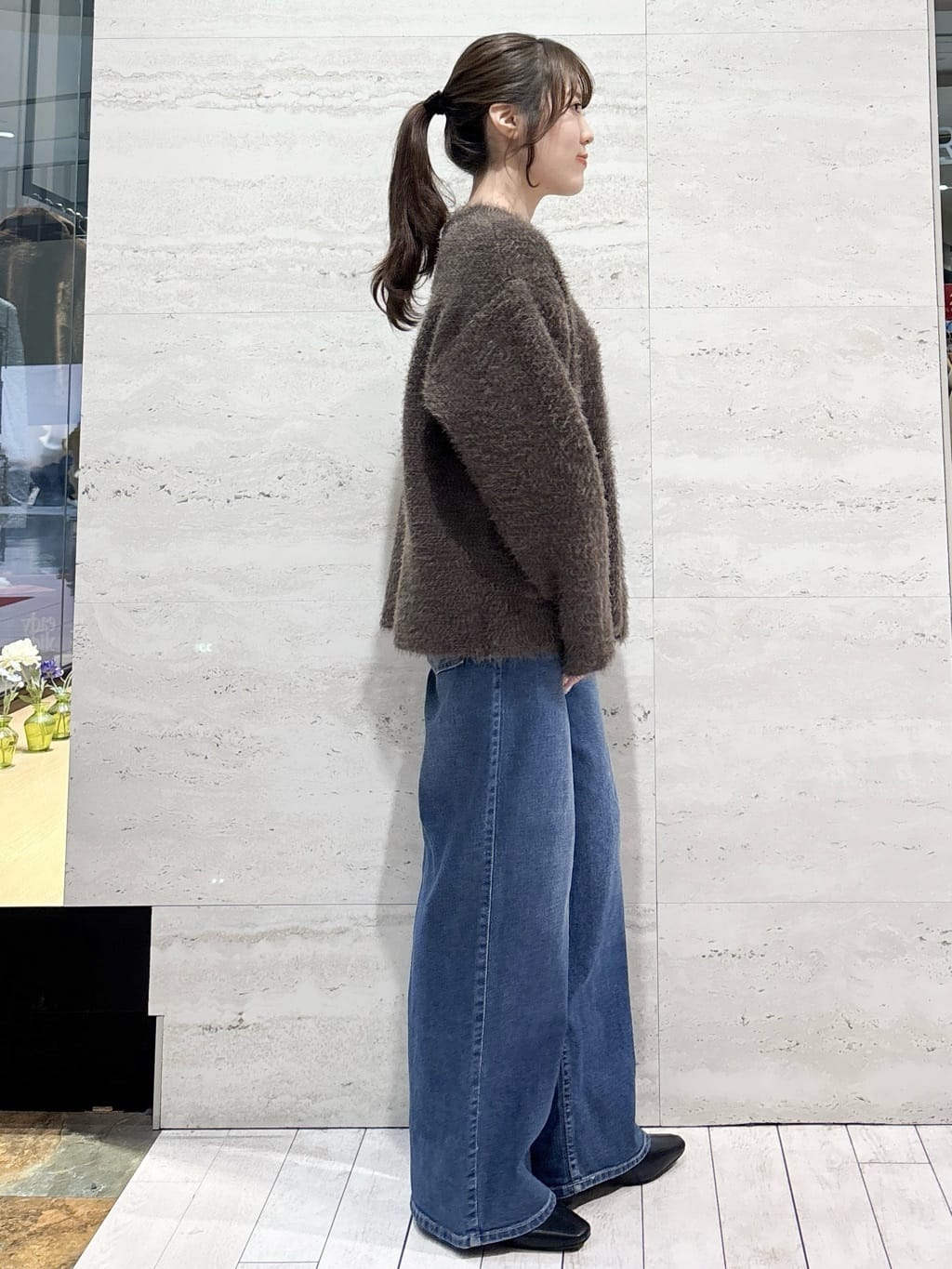 かほさんの「OPAQUE.CLIP｜ストレッチバギーデニム【洗濯機洗い可】《SS～LL》」を使ったコーディネート