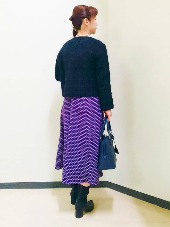 花さんの「Reflect｜【通勤/お出かけ◎】ジオメプリントクラシカルワンピース」を使ったコーディネート