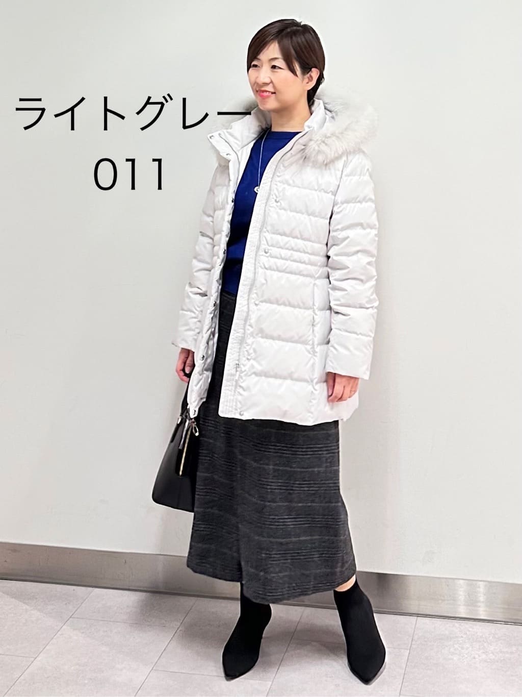 みなこさんの「UNTITLED｜【8色展開／コンパクト丈】レーヨン混 コクーンニット」を使ったコーディネート