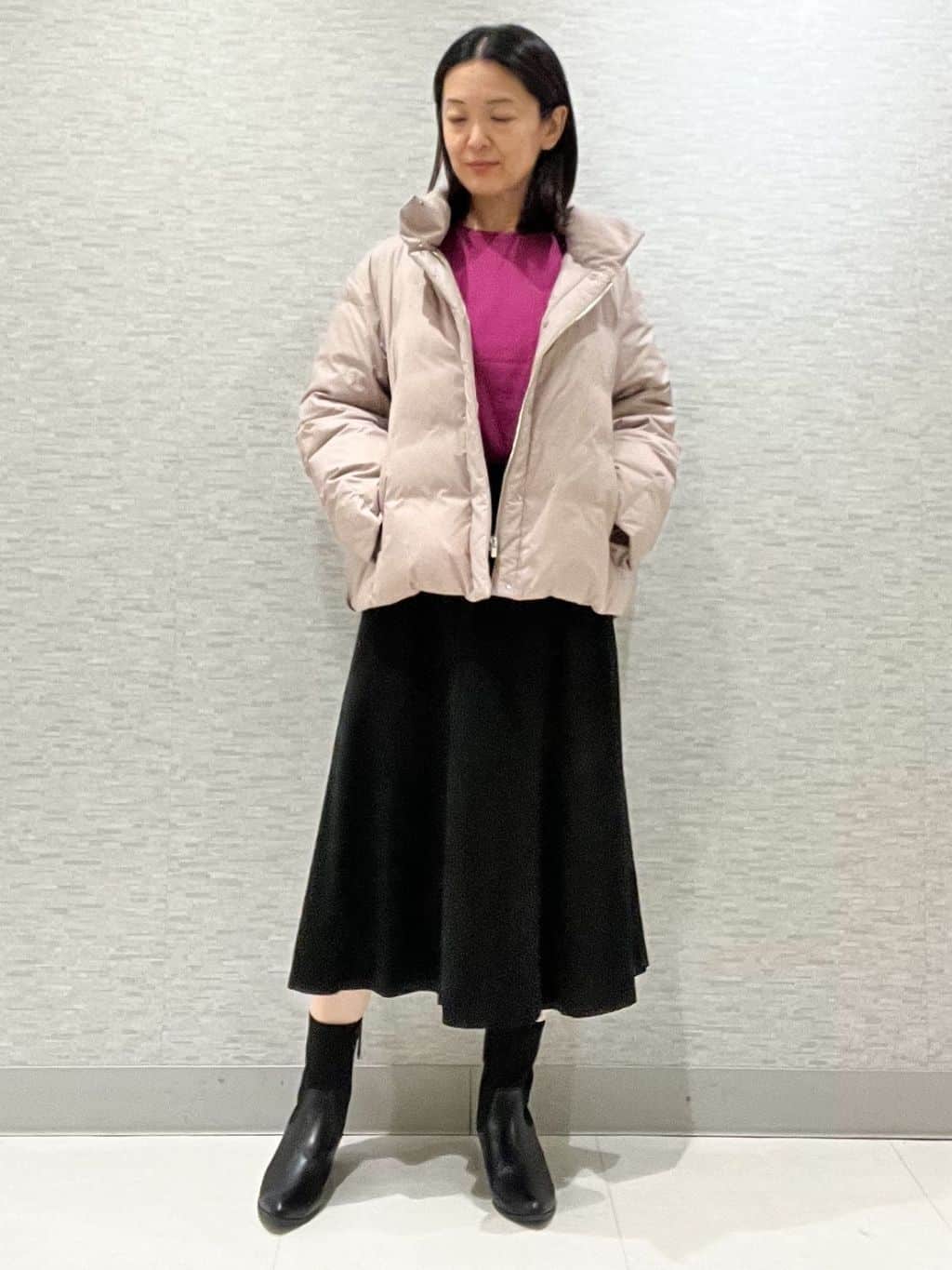 marikoさんの「Reflect｜【ゆったり着られる◎】ラグランスリーブニット」を使ったコーディネート