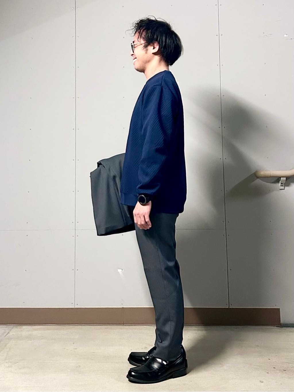 KENJI Iさんの「THE SHOP TK｜【大人の上品カジュアルに】ふくれキルトスウェット　軽量/洗濯機OK」を使ったコーディネート