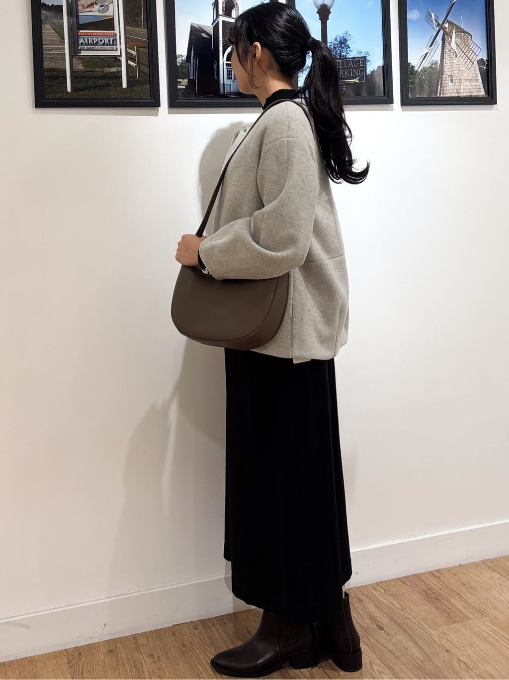 Ririkaさんの「Dessin｜【2点セット・洗える】シャギーベストニットワンピース」を使ったコーディネート