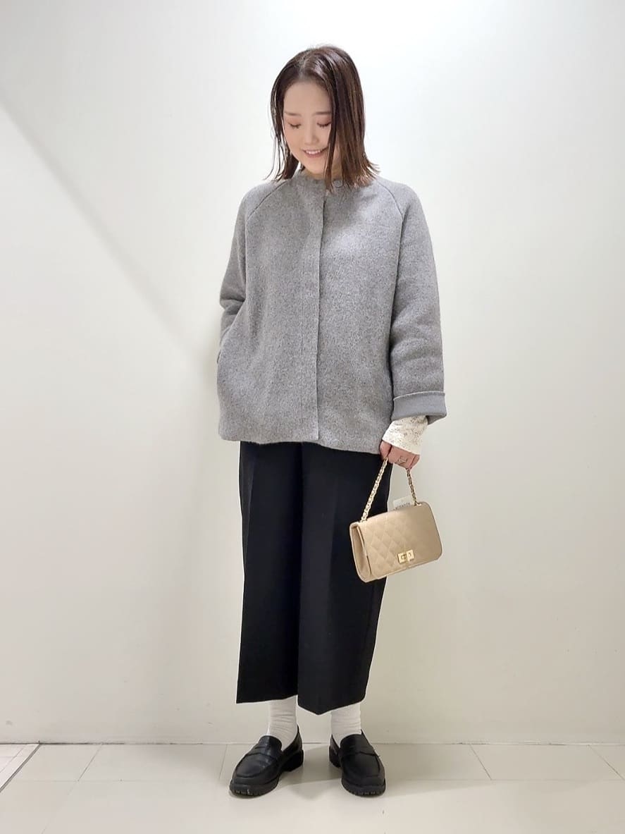 YUIさんの「UNTITLED｜【軽アウター/ミドル丈】ウールニットコーディガン」を使ったコーディネート