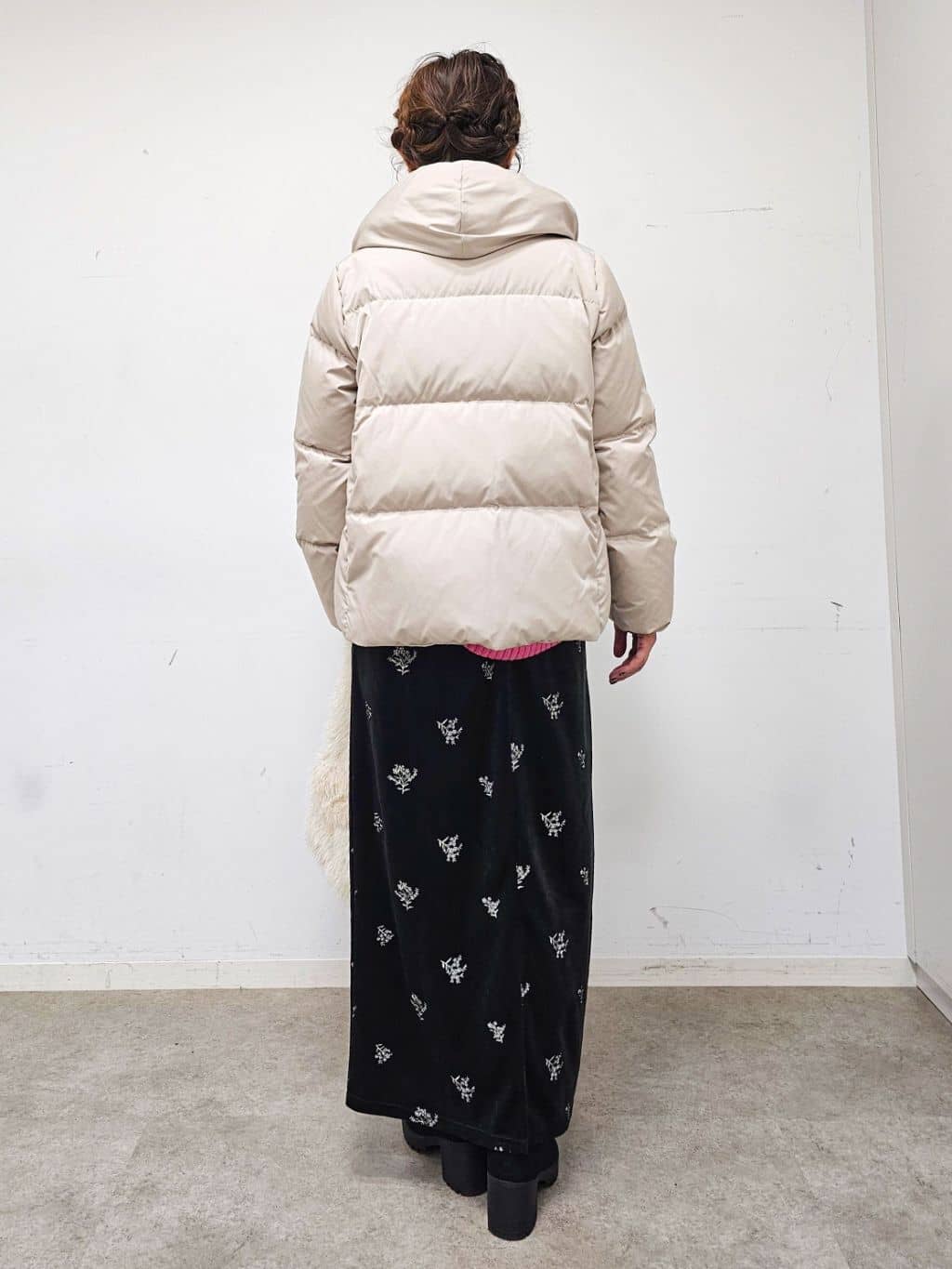 ゆゆさんの「SHOO･LA･RUE｜【撥水/洗える】ショートフーディーダウン」を使ったコーディネート