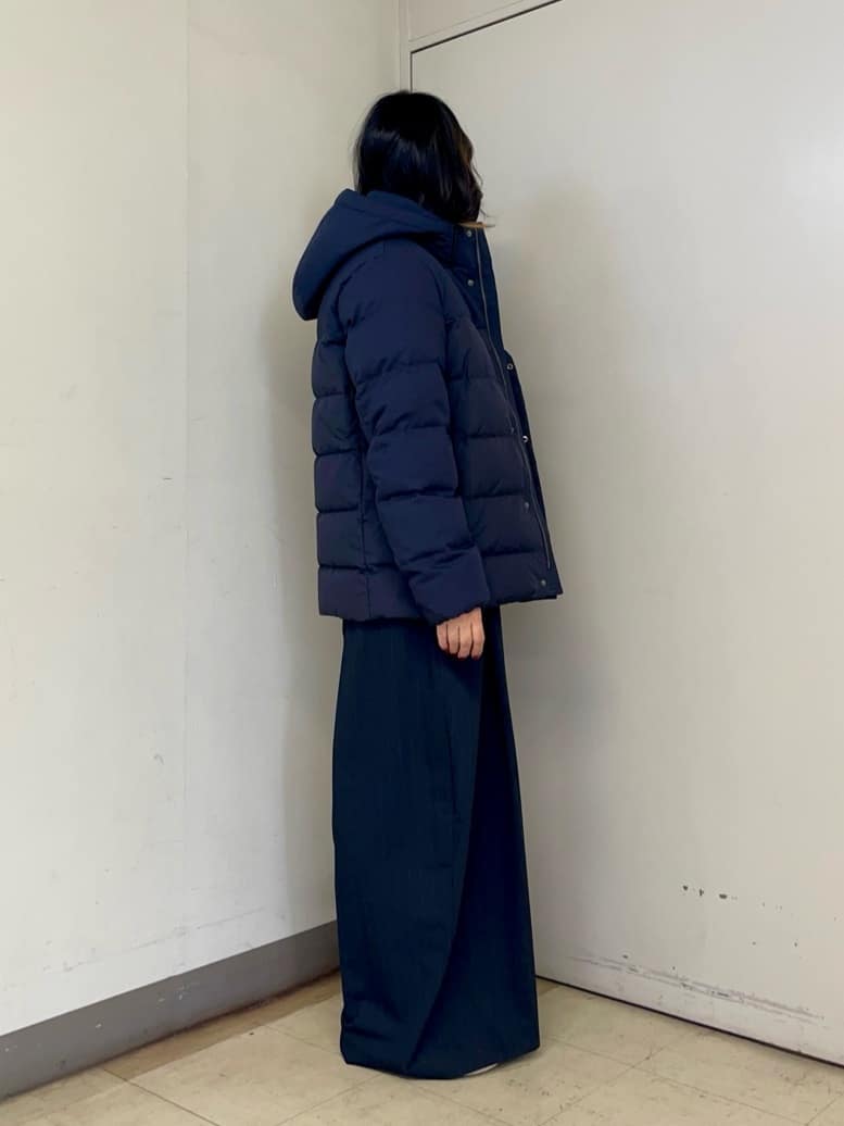 iwさんの「TAKEO KIKUCHI｜カラーコンビ ダウンブルゾン」を使ったコーディネート