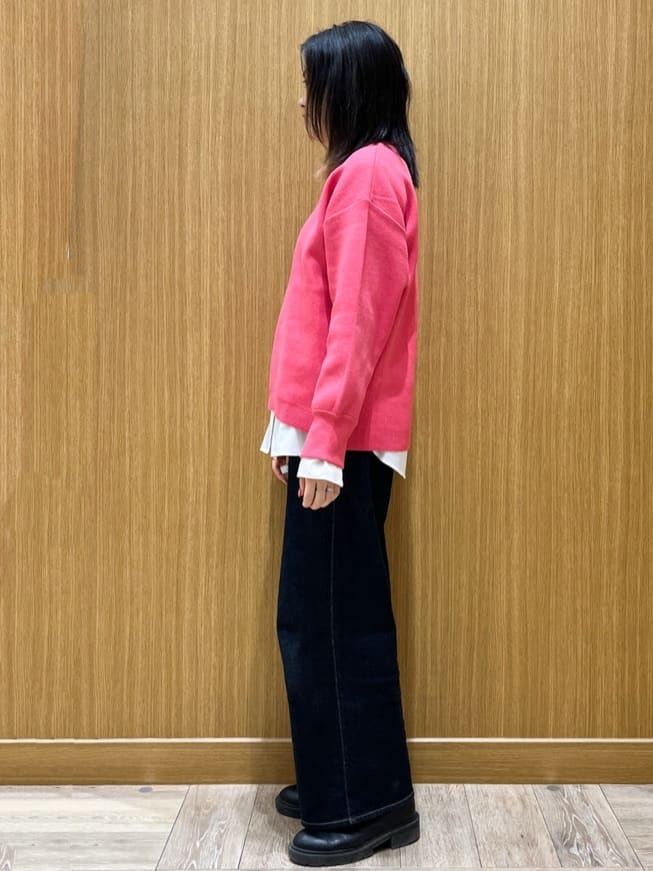 aさんの「OPAQUE.CLIP｜サイド編地切替ニットトップス／セットアップ対応【洗濯機OK】」を使ったコーディネート