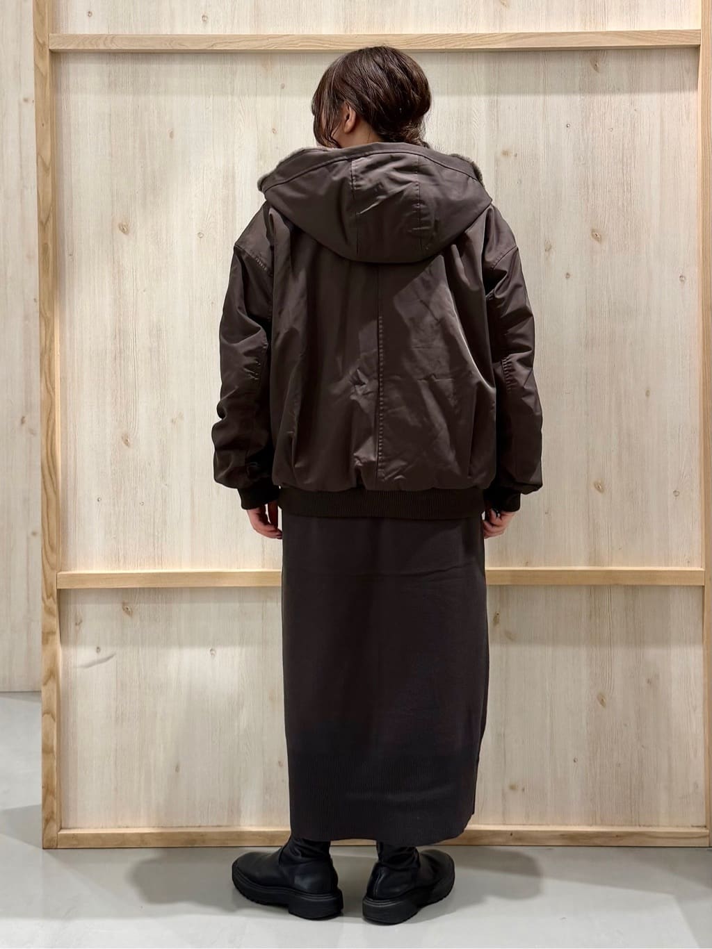 nanaさんの「THE SHOP TK｜【2WAY/洗える】リバーシブル フェイクファーブルゾン」を使ったコーディネート