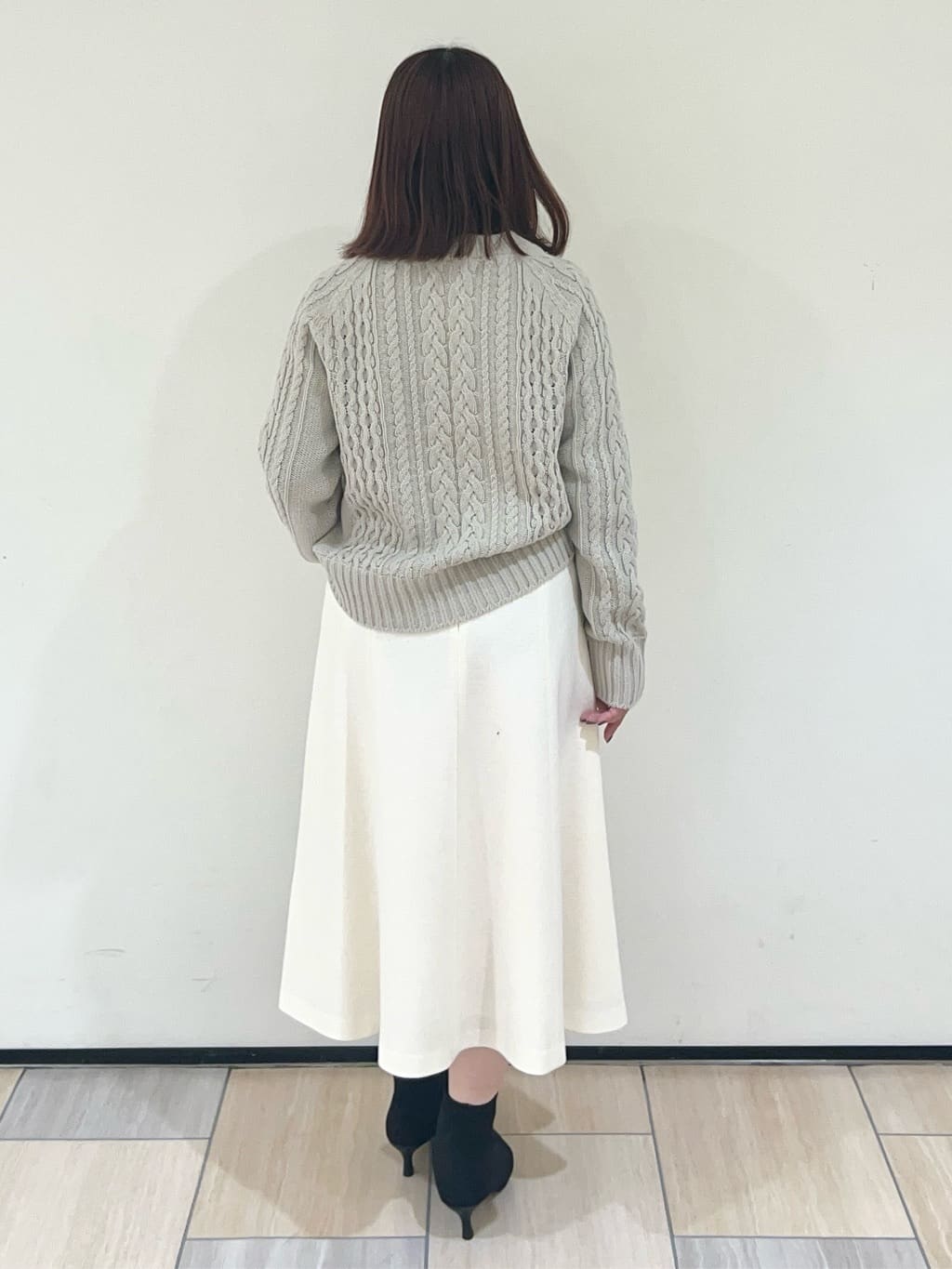Mitsukiさんの「UNTITLED｜【洗える】スポンディッシュ ケーブル柄ニット」を使ったコーディネート