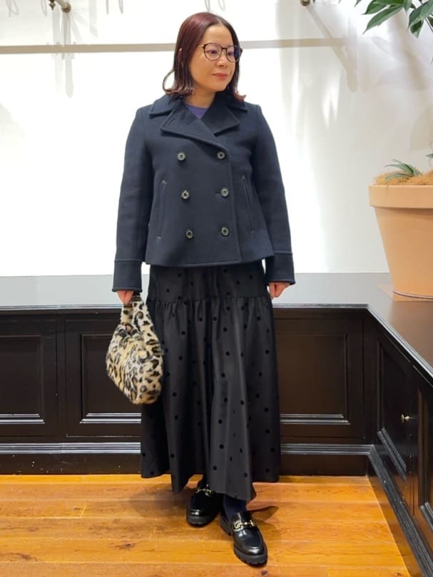 Asamiさんの「DRESSTERIOR｜コンパクトフェイクファーバッグ」を使ったコーディネート