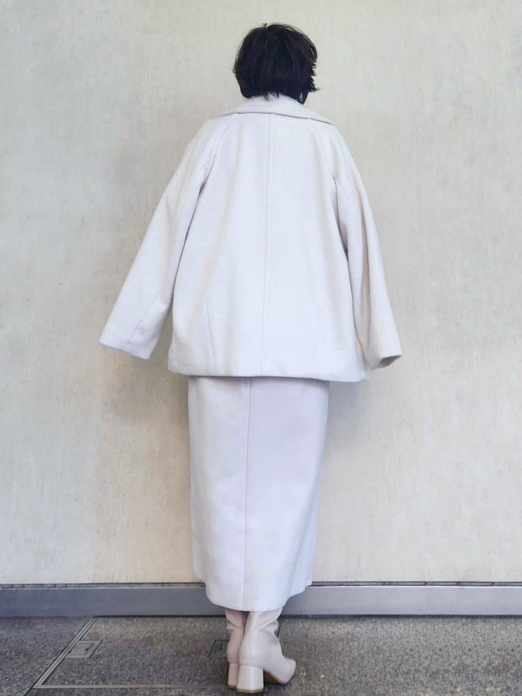 milkyさんの「OPAQUE.CLIP｜カシミヤブレンドウールミドルピーコート」を使ったコーディネート