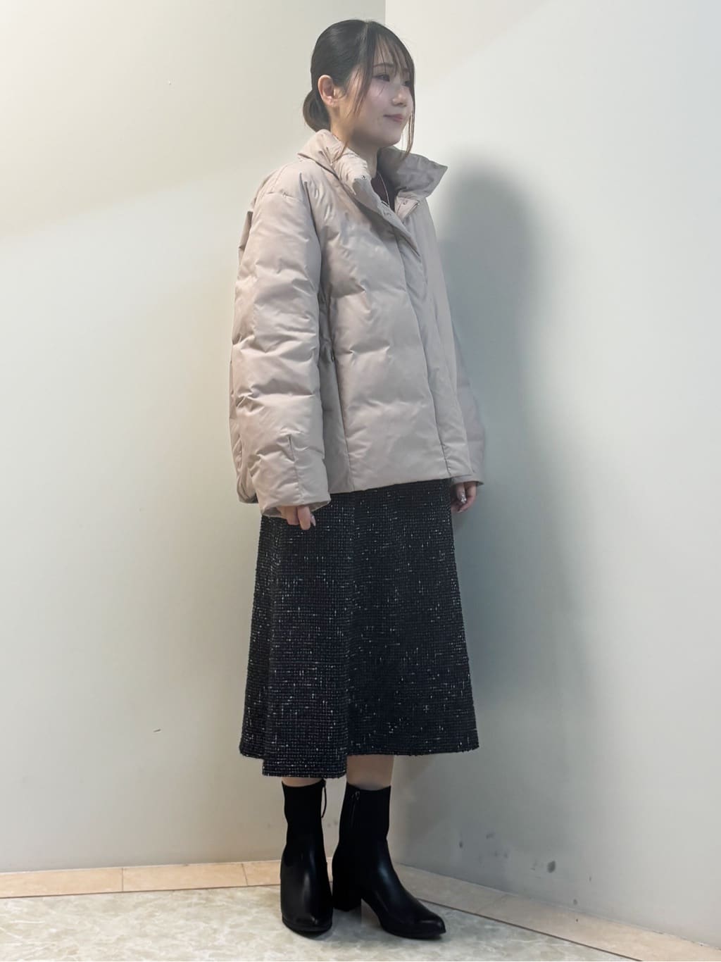 Sawaさんの「Reflect｜【すっきりシルエット】ショート丈ダウンコート」を使ったコーディネート