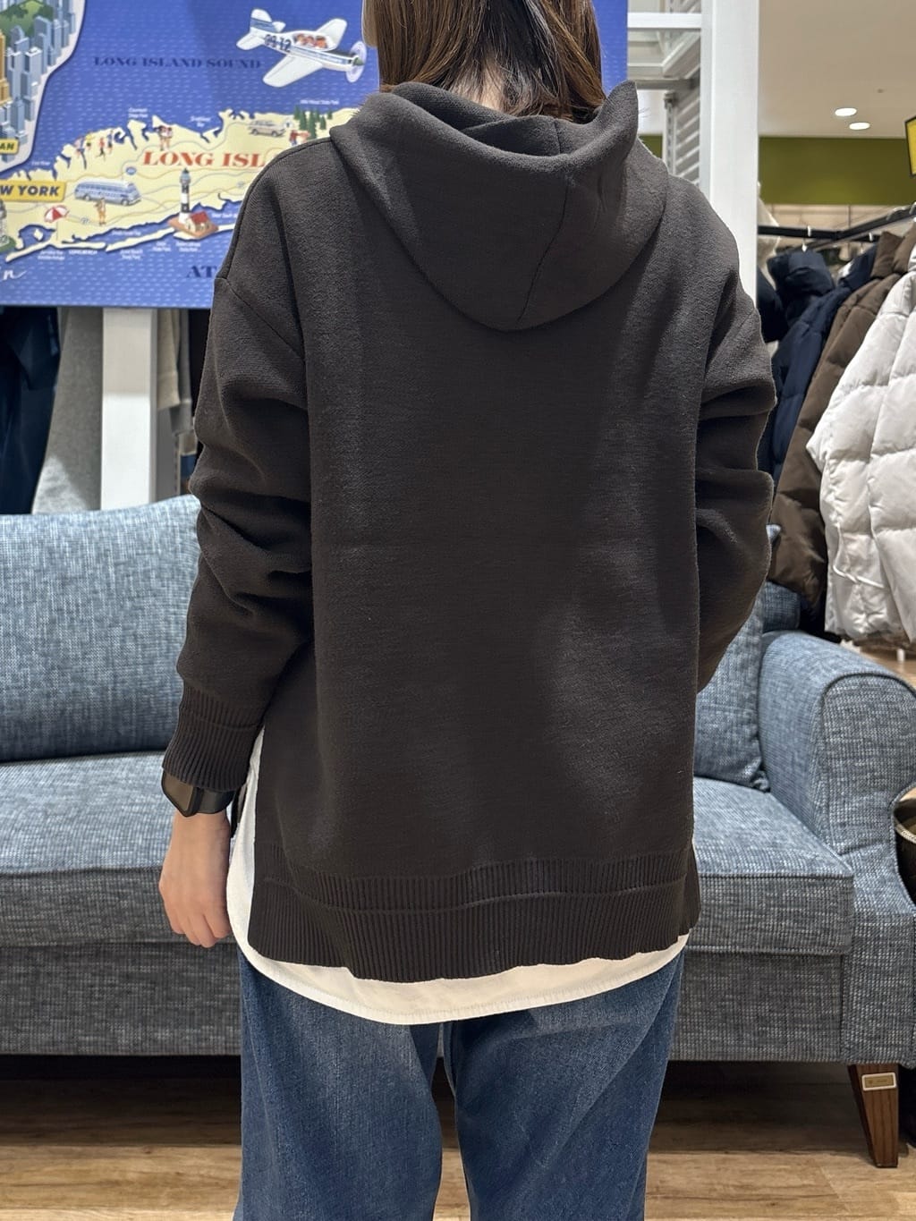 risaさんの「Dessin｜【洗える／体型カバー】ちょうどいいニットパーカ」を使ったコーディネート